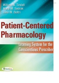 NURSING MISC: Patient centered Pharmacology. Learning system for the conscious prescriber. William N. Tindall Mona M. Sedrak  John M. Boltri