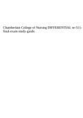 Chamberlain College of Nursing DIFFERENTIAL nr-511- final-exam-study-guide.