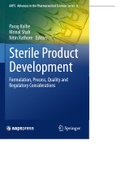 Test Bank For Sterile Product Development Formulation, Process, Quality and Regulatory Considerations 2