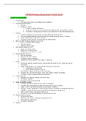NR 283 &sol; NR283&colon; Pathophysiology Exam 2 Study Guide &lpar;Latest 2021 &sol; 2022&rpar; Chamberlain College of Nursing