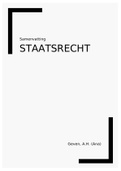 Samenvatting Inleiding constitutioneel recht&comma; ISBN&colon; 9789013153071  staatsrecht &lpar;Jur-1staber&rpar;