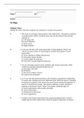 NURSING Med Surg 2 40-44lipp- QUESTION AND ANSWERS