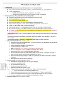 NR 565 Week 7 and 8 Final Exam Study Guide- Chamberlain College of Nursing