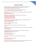 NUR 2311 Critical Care Exit Hesi 2 Graded A