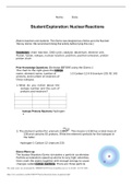 GIZMO Student Exploration&colon; Nuclear Reactions Assignment