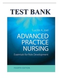 ADVANCED PRACTICE NURSING ESSENTIALS FOR ROLE DEVELOPMENT 4TH EDITION BY LUCILLE A&period; JOEL TEST BANK  ISBN-13 9780803660441
