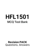 HFL1501 - MCQ Exam PACK (2023)