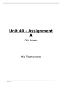 unit 40, assignment A