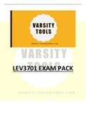 LEV 3701 Law of Evidence EXAM PACK - STUDY GUIDE - UNISA