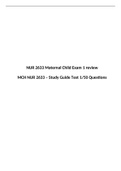 MCH NUR 2633 – Study Guide Test 1/50 Questions, NUR 2633 Maternal Child Exam 1 review