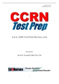 CCRN review Exam ( guarantee of a pass in your exam)