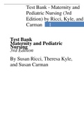 Test Bank Maternity and Pediatric Nursing 3rd Edition