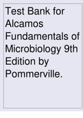 Test Bank for Alcamos Fundamentals of Microbiology 9th Edition by Pommerville