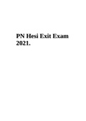 PN Hesi Exit Exam 2021 TEST BANK