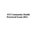 ATI Community Health  Proctored Exam 2021