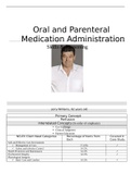 Case Study Oral and Parenteral Medication Administration, Skills & Reasoning, Jerry Williams, 62 years old, (Latest 2021)