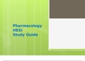 Pharmacology  HESI Study Guide
