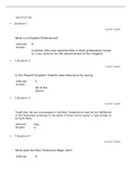 GLST 220 Quiz 6- GLST220 Quiz 6, Complete Solution Questions with Answers