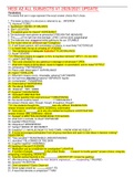 HESI A2 ALL SUBJECTS V1 2020&sol;2021 UPDATE