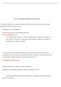 RN ATI Community Health Proctored Exam 2021