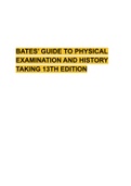     BATES’ GUIDE TO PHYSICAL EXAMINATION AND HISTORY TAKING 13TH EDITION