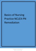 Basics of Nursing  Practice NCLEX-PN  Remediation