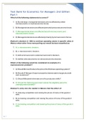 Test Bank for Economics for Managers 2nd Edition Part 1 latest 2021&sol;2022