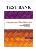 TEST BANK INTERPERSONAL RELATIONSHIPS PROFESSIONAL COMMUNICATION SKILLS FOR NURSES 6TH EDITION BY ELIZABETH C&period; ARNOLD PHD RN PMHCNS-BC &lpar;AUTHOR&rpar;&comma; KATHLEEN UNDERMAN BOGGS PHD FNP-CS &lpar;AUTHOR&rpar;