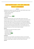 AGNP BOARD EXAM &ndash; EYE&comma; EAR&comma; NOSE AND THROAT ASSESSMENT