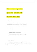 Pathos midterm practice questions, answers with rationale