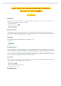 AGNP BOARD EXAM QUESTION AND ANSWERS &ndash; PSYCHIATRY ASSESSMENT