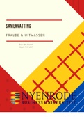 Fraude & Witwassen samenvatting o&period;b&period;v&period; presentaties en tentamens