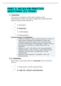PART 3: NCLEX-PN PRACTICE QUESTIONS (25 ITEMS)