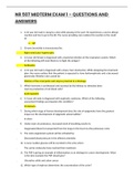 NR 507 MIDTERM EXAM 2 &ndash; QUESTION AND ANSWERS