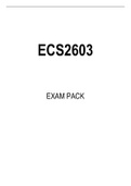 ECS2603 EXAM PACK 2022