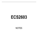 ECS2603 Summarised Study Notes