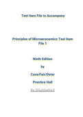 Principles of Microeconomics 9th Edition by Case Fair Oster