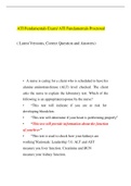 ATI Leadership Proctored Exam questions and answers docx latest 2020 test solution