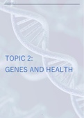 Study / Revision notes - Edexcel A (Salters-Nuffield) A-Level Biology - Topic 2 - Genes and health 