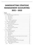 Samenvatting Strategic Management Accounting Master AF Handelswetenschappen KU Leuven (2021-2022)