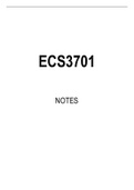 ECS3701 Summarised Study Notes