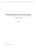 Samenvatting Psychodynamische therapie 2021