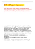 DNP 805 Topic 5 Discussion 1