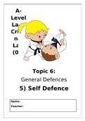 UK Criminal Law - Self-defence Study Guide
