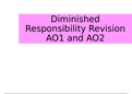 Exam Summary - Diminished Responsibility