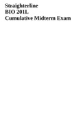 BIO 201L Cumulative Midterm Exam