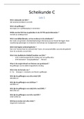 Samenvatting scheikunde C