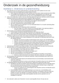 Onderzoek in de gezondheidszorg Hoofdstuk 1-5 samenvatting