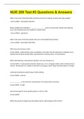 NUR209 Fundamentals of Nursing&sol; NUR 209 Test &num;3