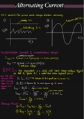 Alternating Current Class notes Physics CAIE A level   Cambridge International AS & A Level 